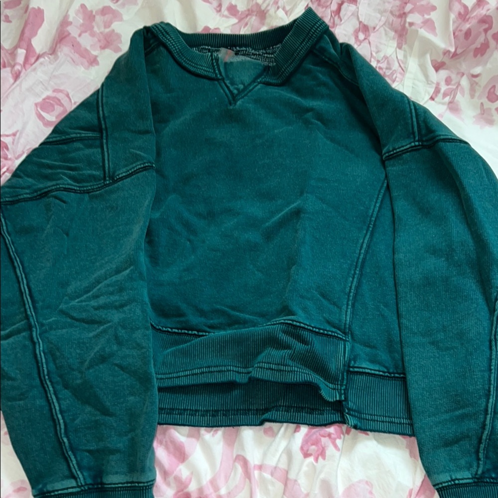 Green Oversized Sweatshirt